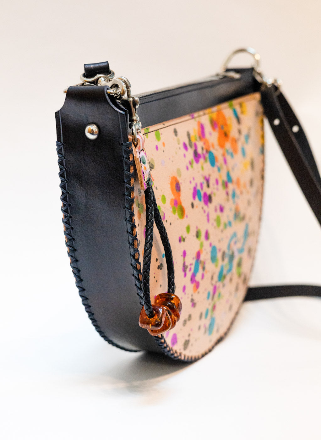 SPLATTER HALF MOON Crossbody