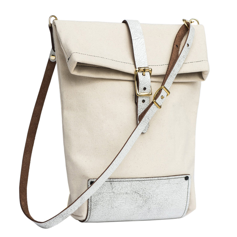 CROSSBODY BAG LIZ PINK/WHITE